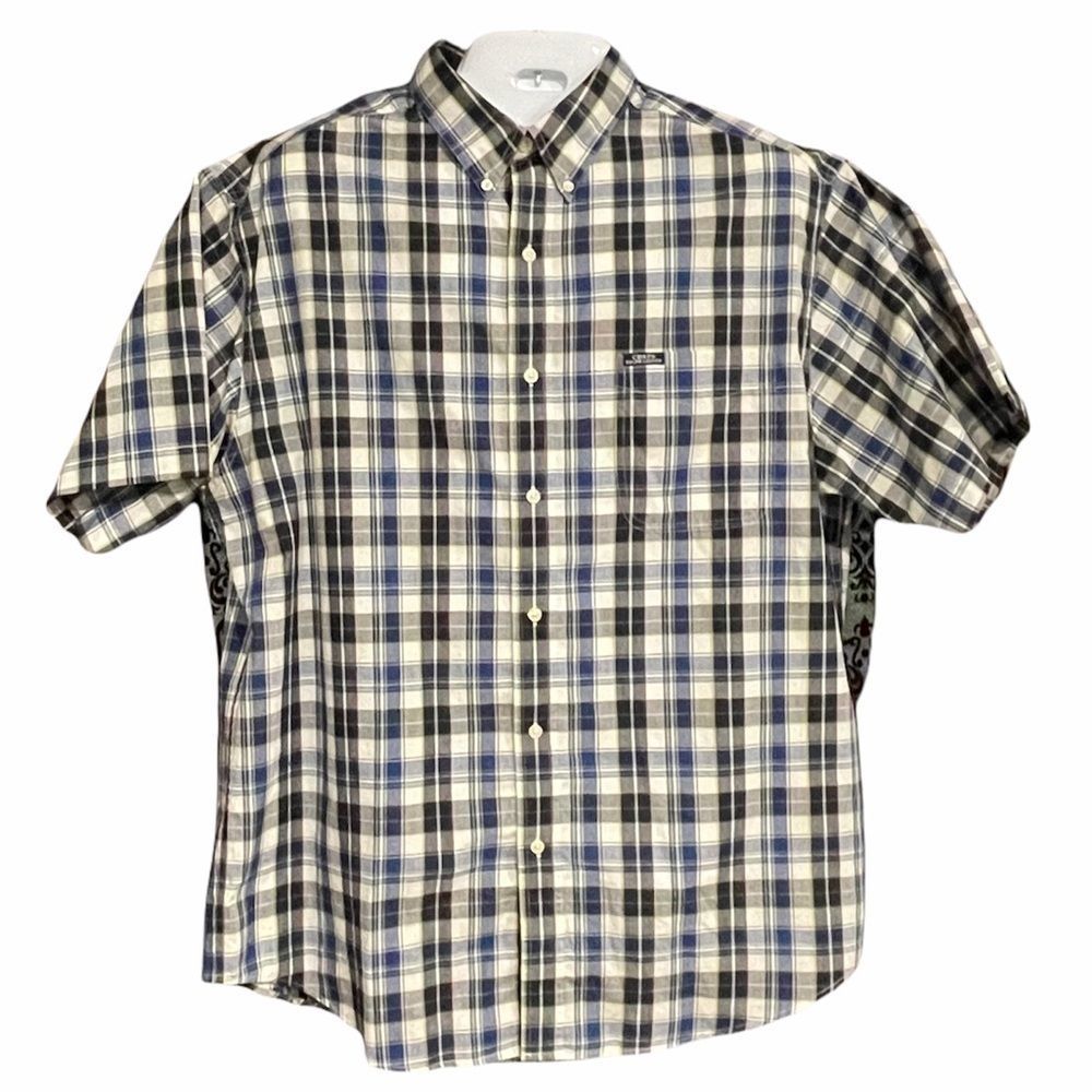 CHAPS Ralph Lauren men’s XL plaid short sleeve button up shirt